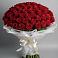 Букет 101 Красная роза Блэк Мэджик в Войсковицы