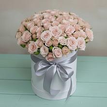 Цветочная композиция из Розы в шляпной коробке в Войсковицы