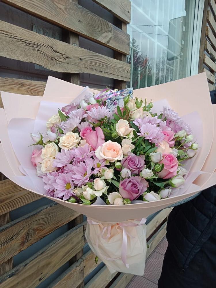 Букет цветов из: Розы и Хризантемы в Войсковицы