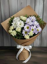 Букет цветов из:  Хризантемы и Розы в Войсковицы
