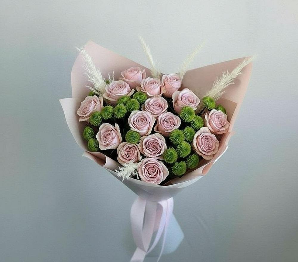 Букет цветов из: Розы и Хризантемы в Войсковицы