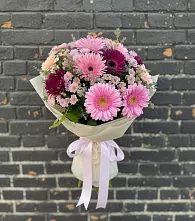 Букет цветов из:  Герберы и Хризантемы в Войсковицы