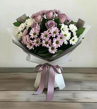 Букет цветов из:  Хризантемы и Розы в Войсковицы