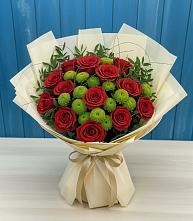 Букет цветов из:  Розы и Хризантемы в Войсковицы