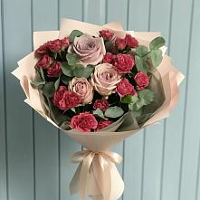 Букет цветов из:  Гвоздики и Розы в Войсковицы
