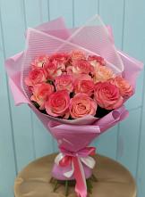 Букет 15 Розовых роз Равель в Войсковицы